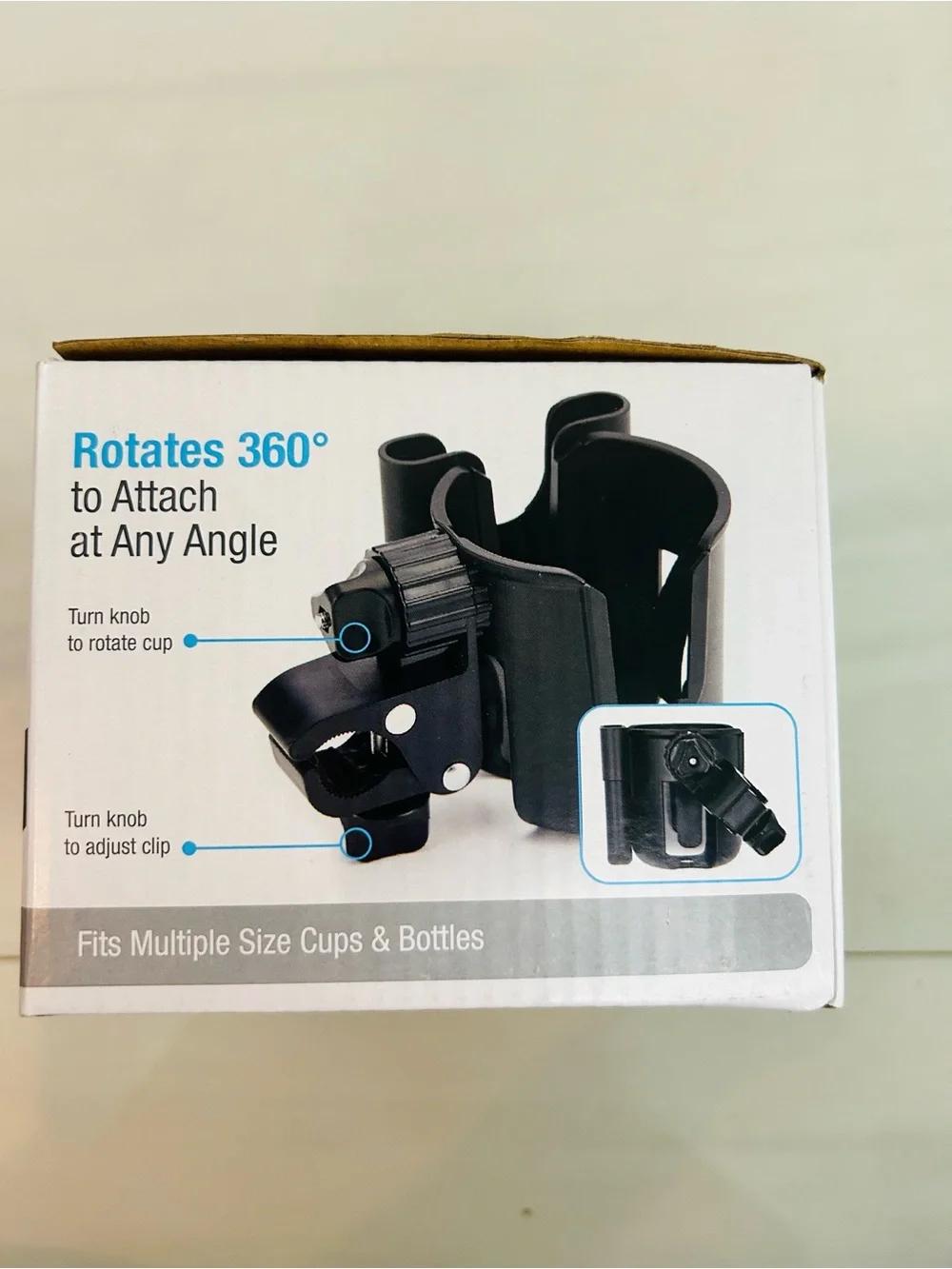 Habitat Universal Cup & Phone Holder - Blue and Black